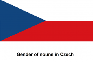 Gender of nouns in Czech