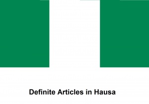 Definite Articles in Hausa