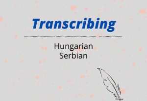 Transcribing Hungarian and Serbian