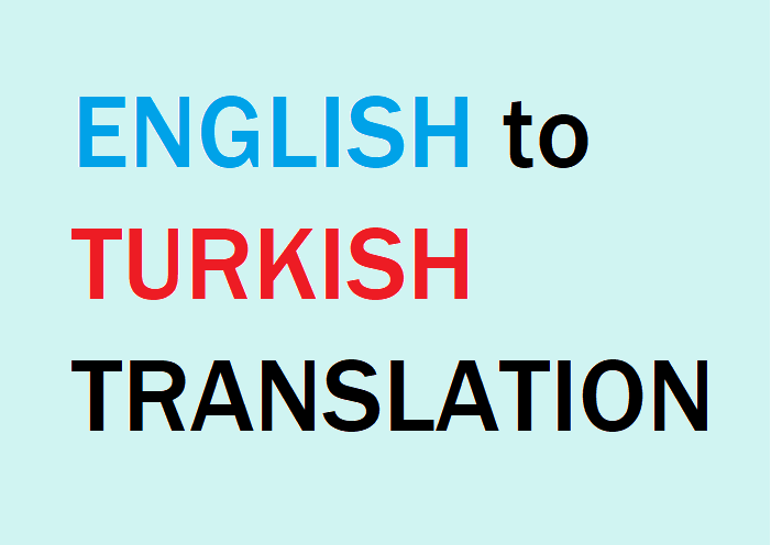 English – Turkish Translation