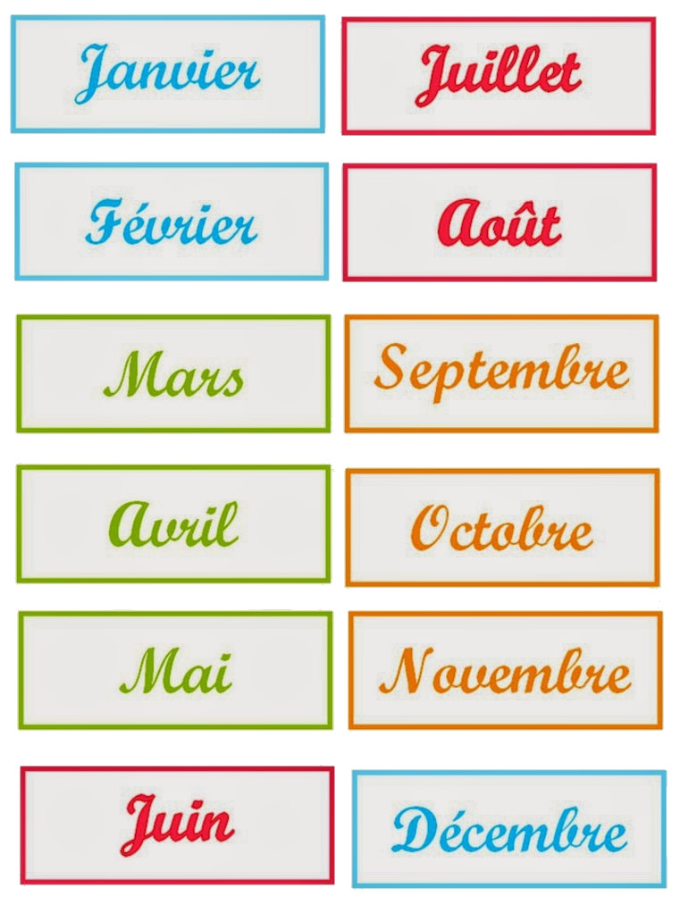  How To Write And Pronounce The Months Of The Year In French with Audio 