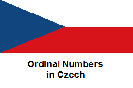 Ordinal Numbers in Czech