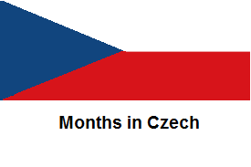 Months in Czech