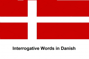 Interrogative Words in Danish