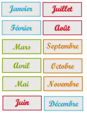 ? How to write and pronounce the months of the year in French (with audio)