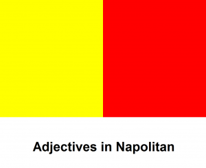Adjectives in Napolitan
