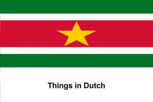 Things in Dutch