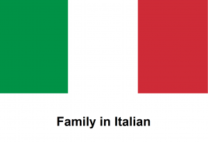 Family in Italian