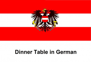 Dinner Table in German