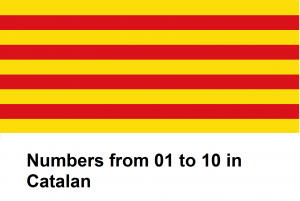 Numbers from 01 to 10 in Catalan