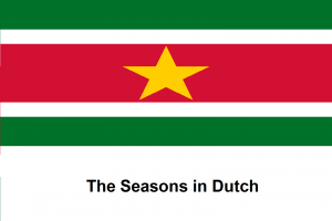 The Seasons in Dutch