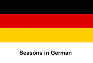 Seasons in German