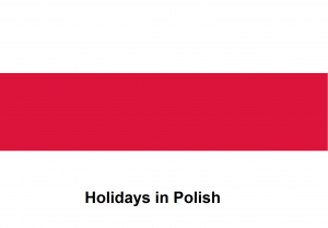 Holidays in Polish