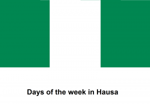 Days of the week in Hausa