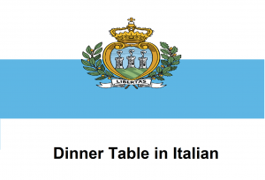 Dinner Table in Italian