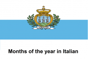 Months of the year in Italian