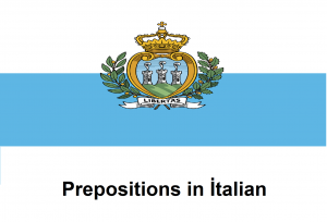 Prepositions in İtalian