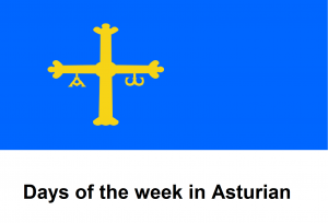 Days of the week in Asturian