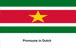 Pronouns in Dutch