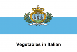 Vegetables in Italian