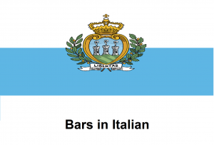 Bars in Italian