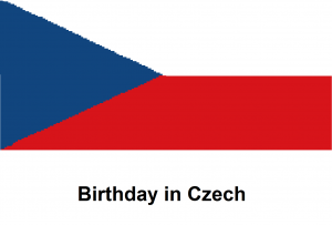 Birthday in Czech