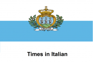Times in Italian