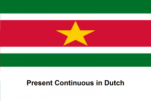 Present Continuous in Dutch