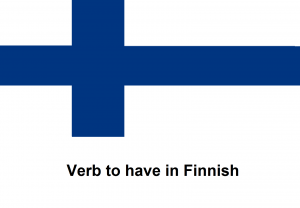 Verb to have in Finnish