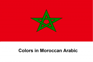 Colors in Moroccan Arabic