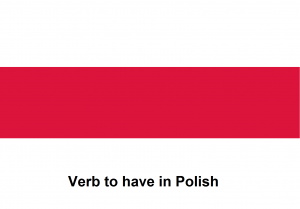Verb to have in Polish