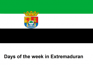 Days of the week in Extremaduran