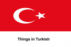 Things in Turkish