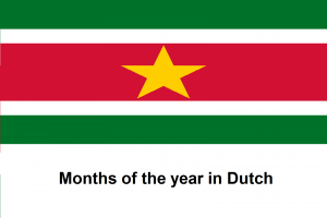 Months of the year in Dutch