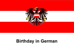 Birthday in German