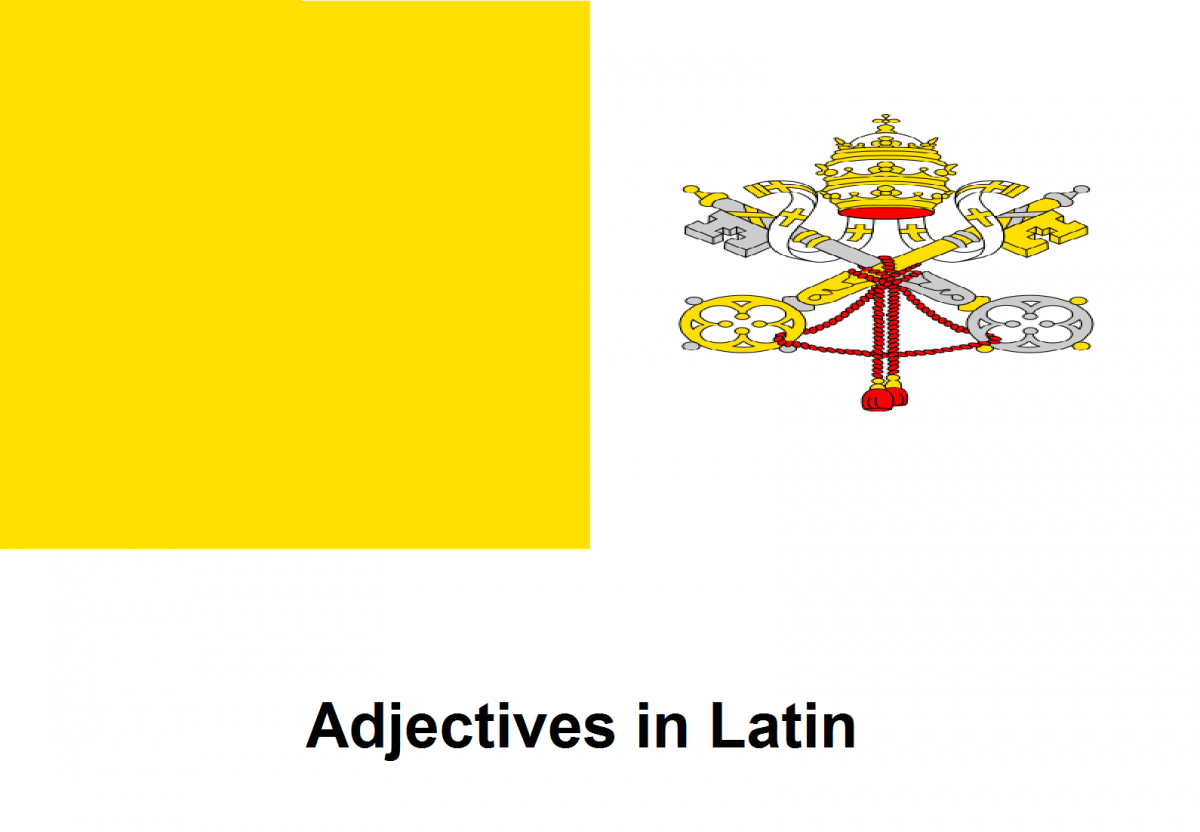 Latin Grammar - Adjectives