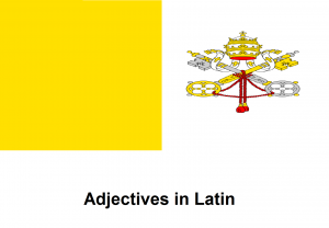 Adjectives in Latin