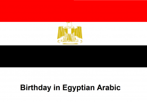 Birthday in Egyptian Arabic