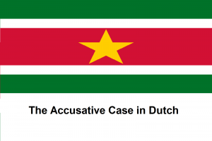 The Accusative Case in Dutch