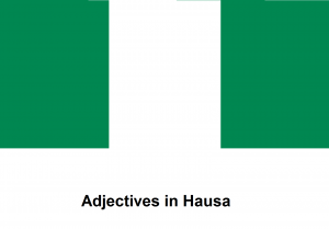 Adjectives in Hausa