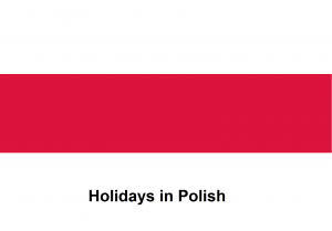 Holidays in Polish