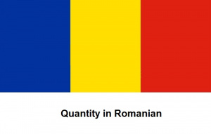 Quantity in Romanian