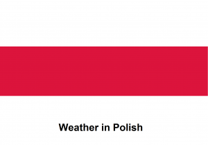 Weather in Polish