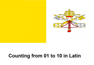 Counting from 01 to 10 in Latin