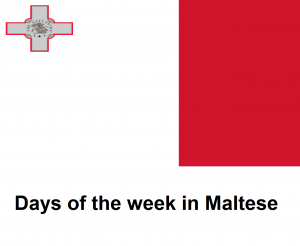 Days of the week in Maltese.png