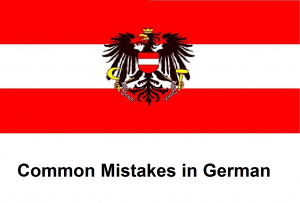 Common mistakes in German