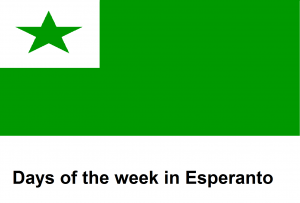 Days of the week in Esperanto