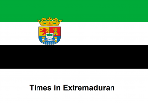 Times in Extremaduran