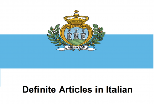 Definite Articles in Italian