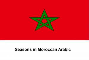 Seasons in Moroccan Arabic